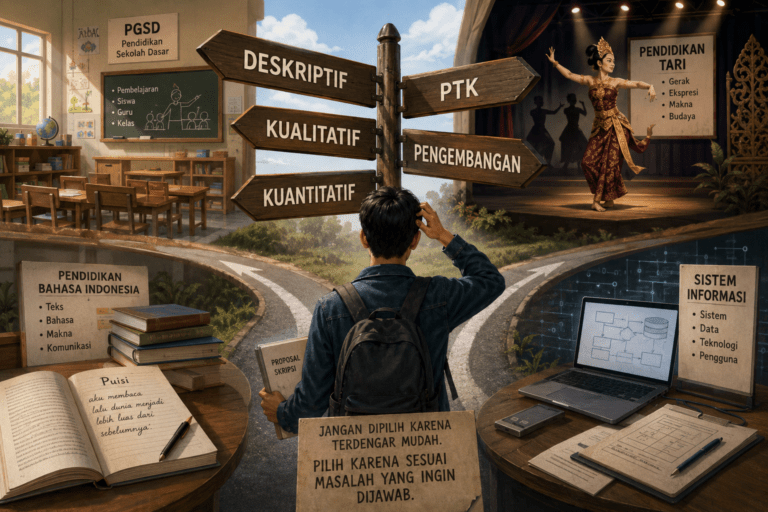 Read more about the article Jenis Penelitian dalam Skripsi: Jangan Dipilih karena Terdengar Mudah