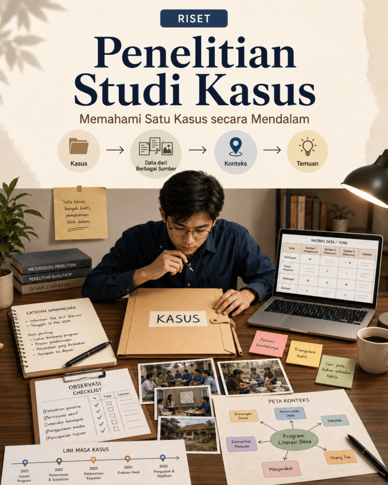 Read more about the article Penelitian Studi Kasus: Cocok Dipakai Kalau Kamu Ingin Membaca Satu Kasus secara Mendalam