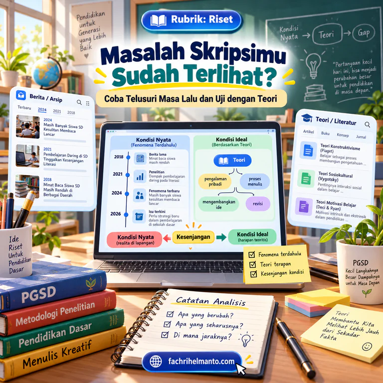 Read more about the article Masalah Skripsimu Sudah Terlihat? Coba Telusuri Masa Lalu dan Uji dengan Teori